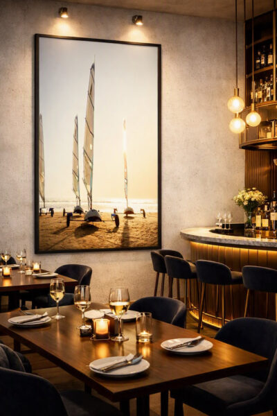 L appel du large Verrier Art Exposé en Brasserie